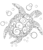 Наклейка в ванную "Черепаха" Наклейка в ванную "Черепаха"